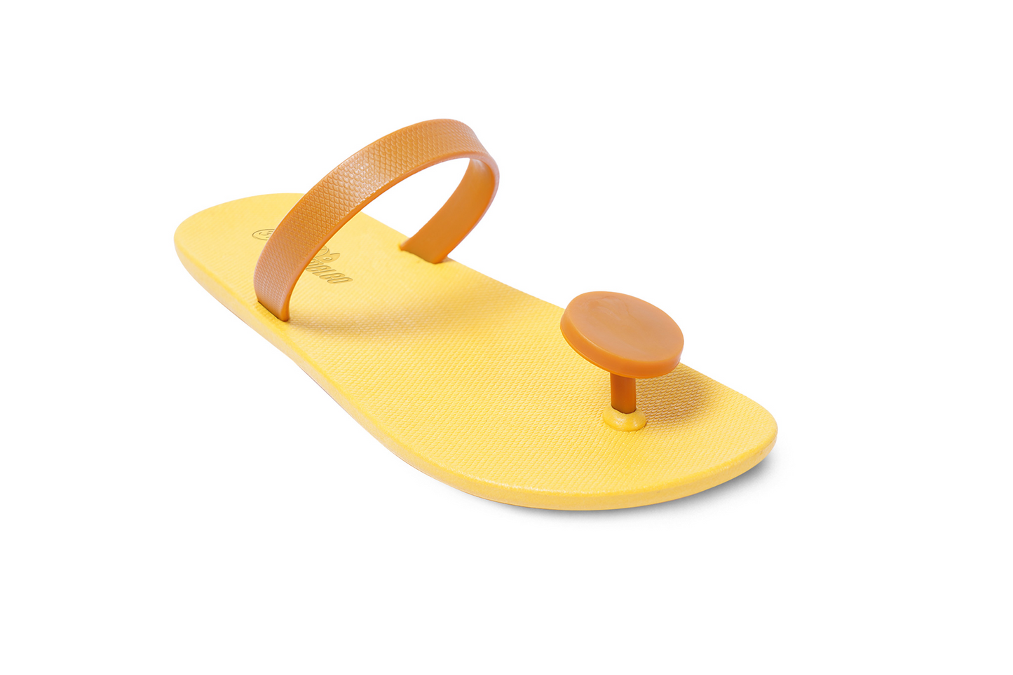 Poppi Dot Yellow Sole Caramel Strap