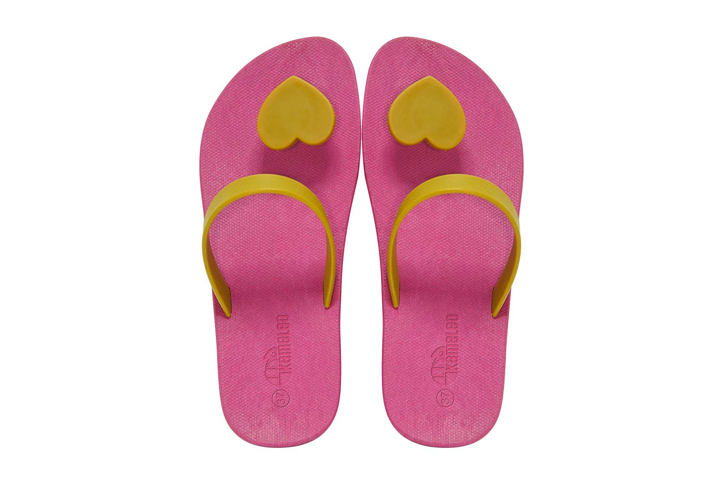 Poppi Heart Pink Sole Caramel Strap
