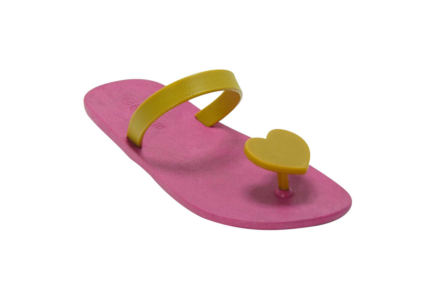 Poppi Heart Pink Sole Caramel Strap