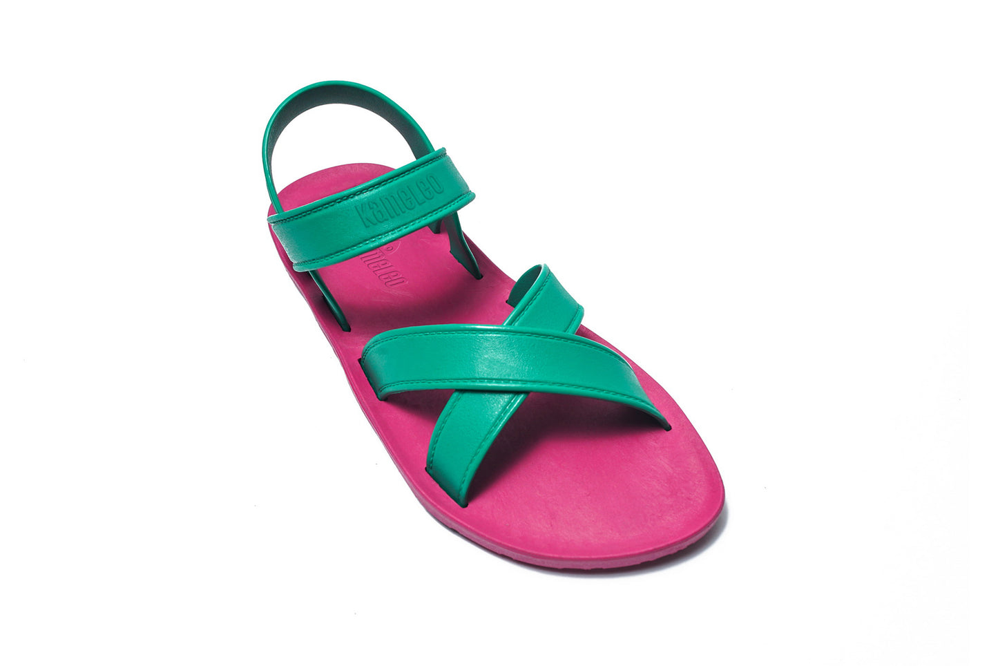 Cross Plus Kids Pink Sole Green Strap