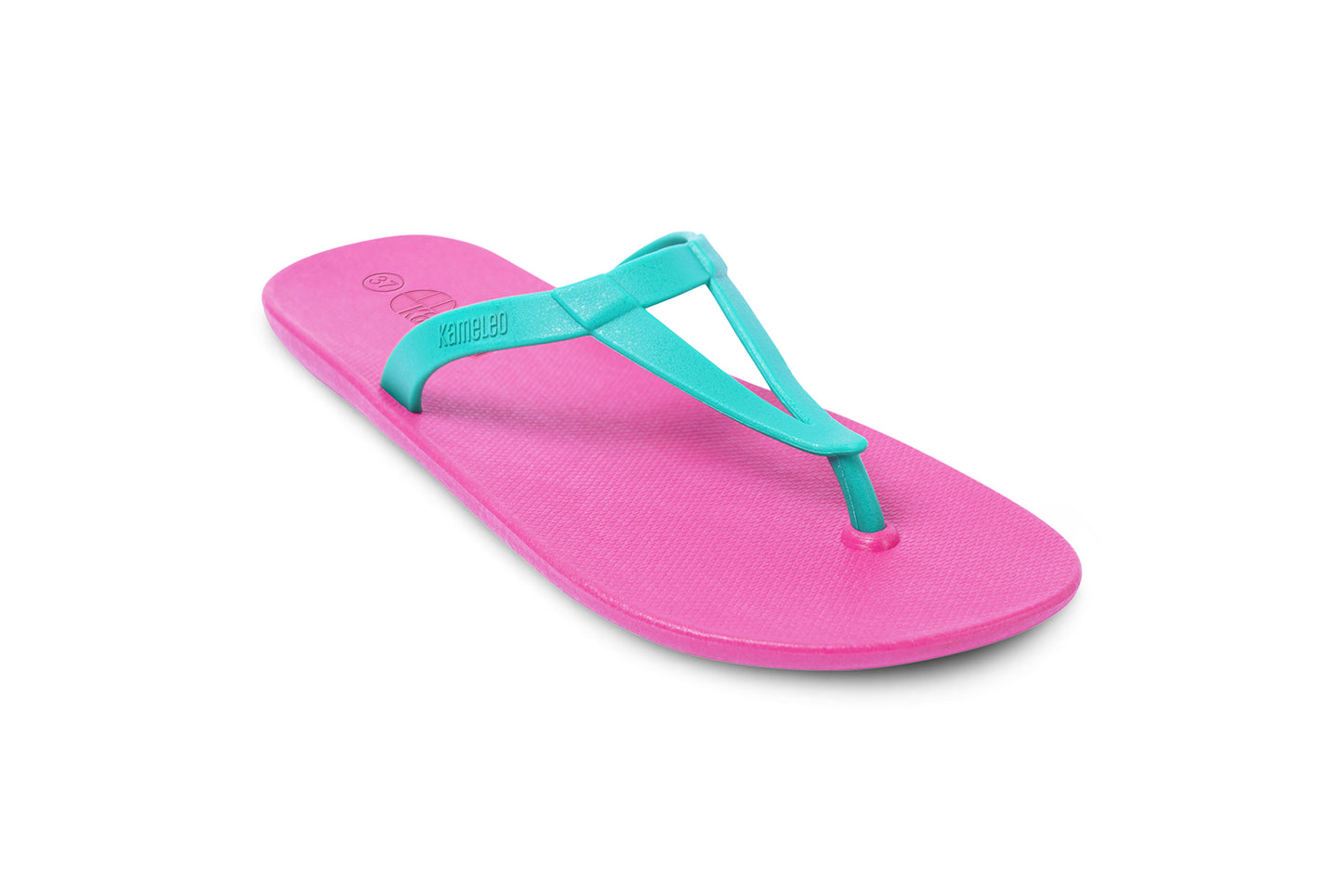 Eiffel Pink Sole Green Strap