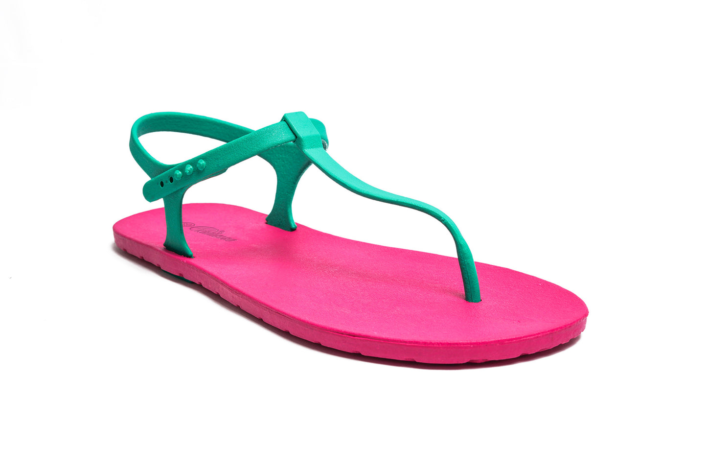 Saily Pink Sole Green Strap