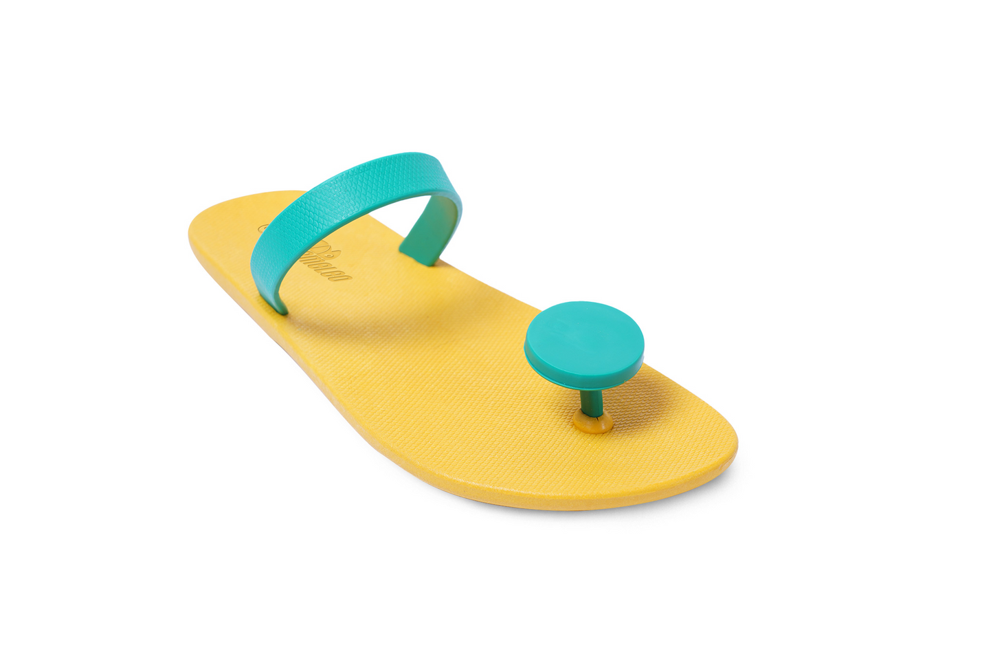 Poppi Dot Yellow Sole Green Strap