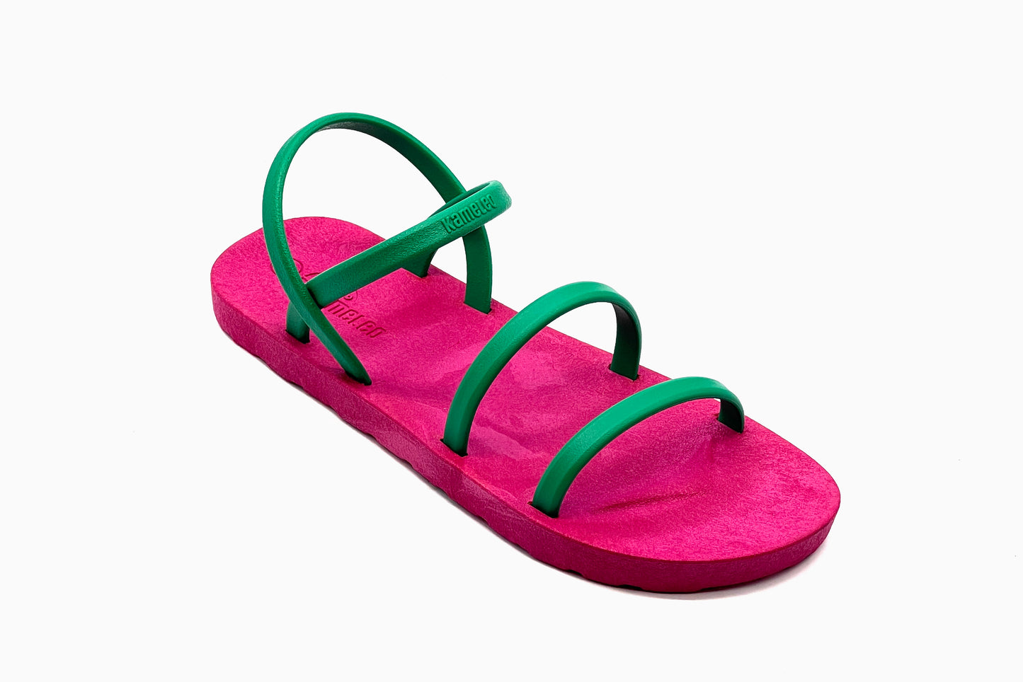 Twin Slim Pink Sole Green Strap
