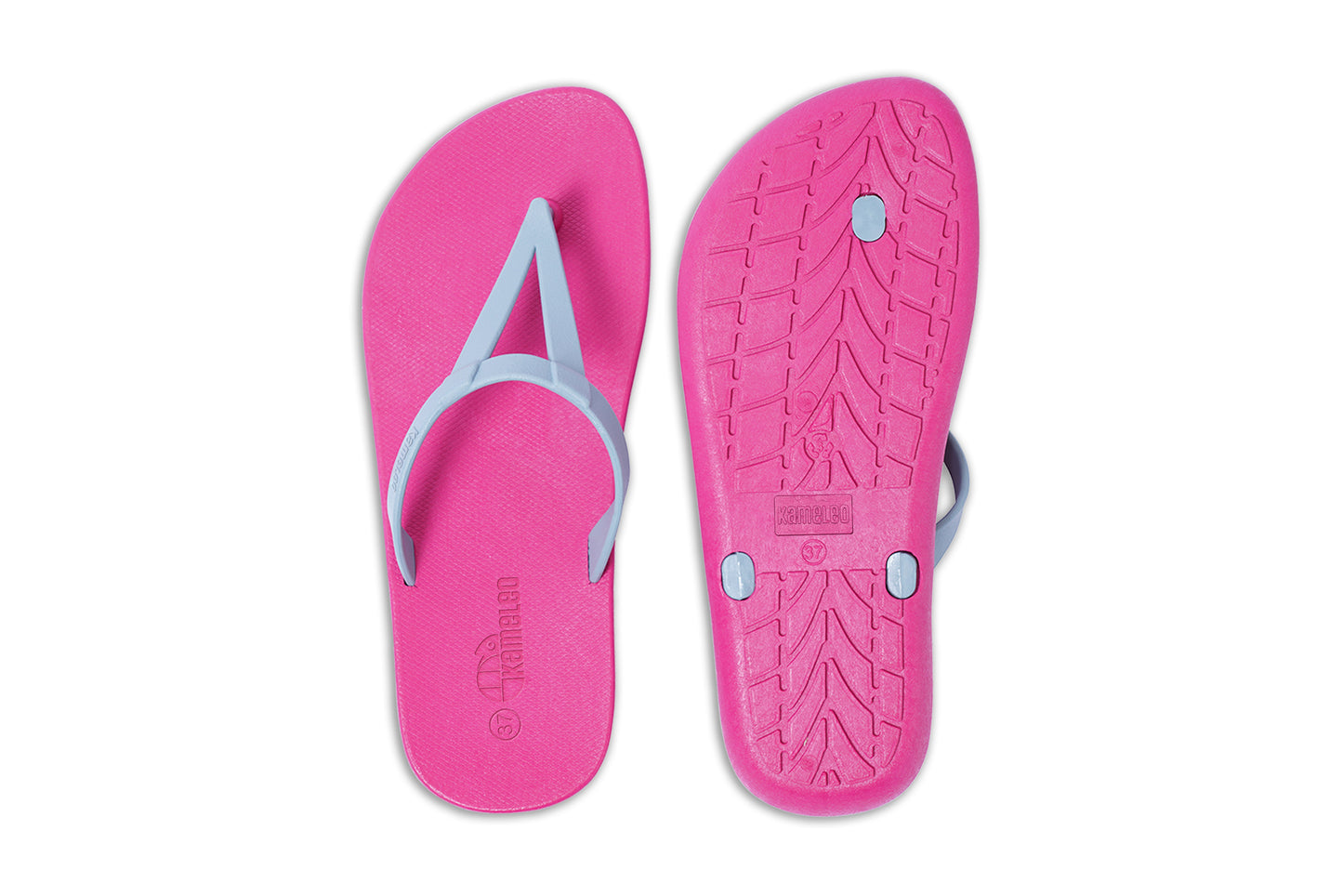 Eiffel Pink Sole Grey Strap