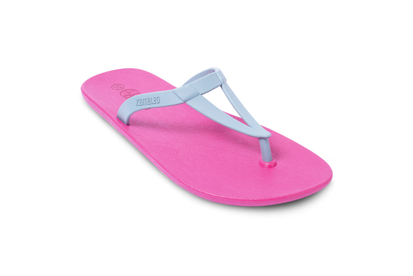 Eiffel Pink Sole Grey Strap