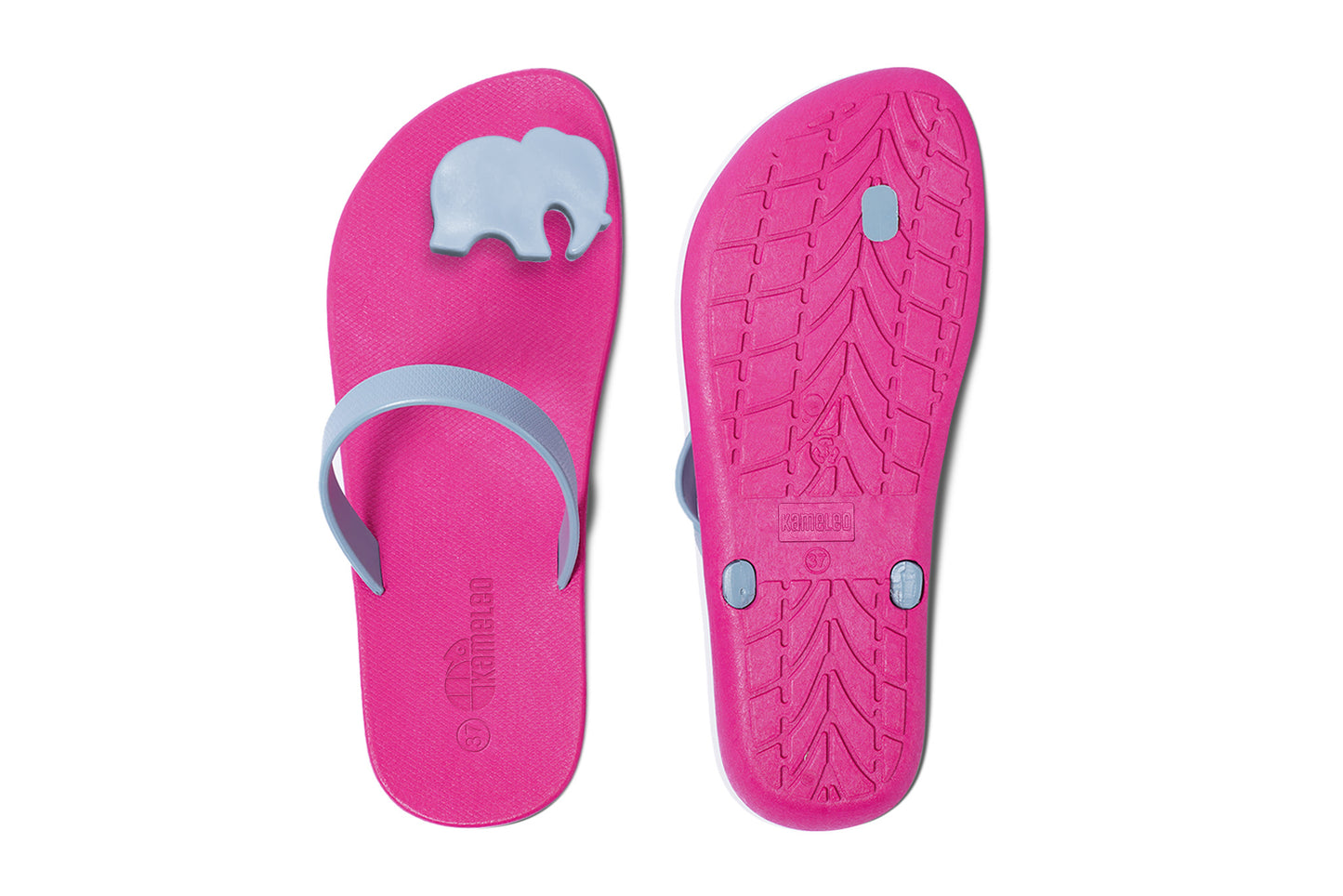 Poppi Ellie Pink Sole Grey Strap