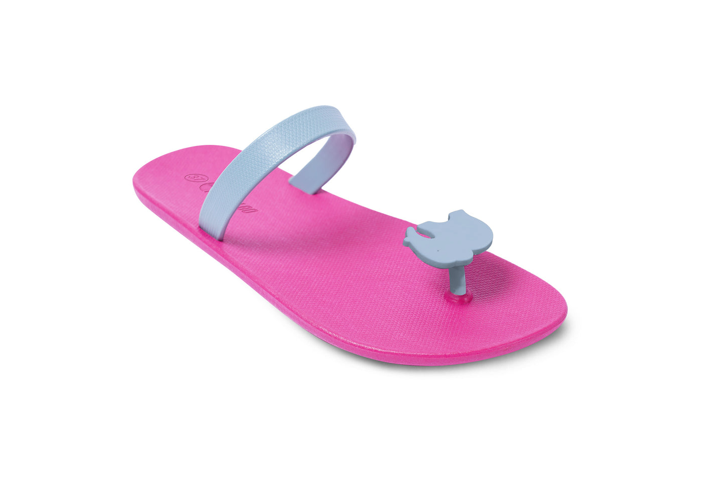 Poppi Ellie Pink Sole Grey Strap