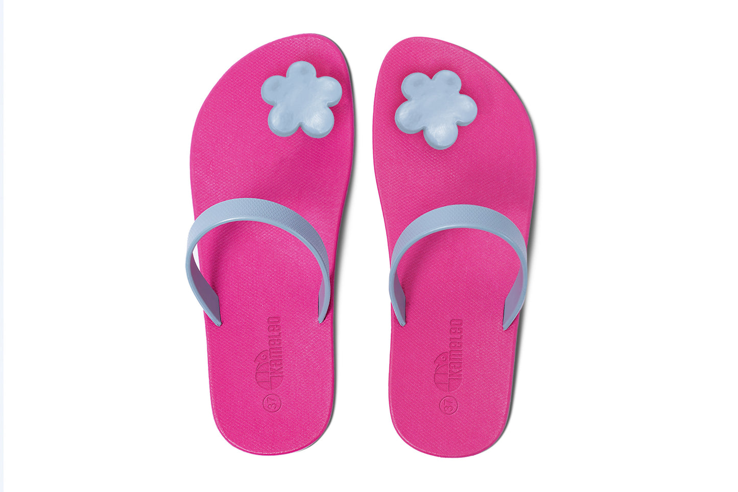 Poppi Flora Pink Sole Grey Strap