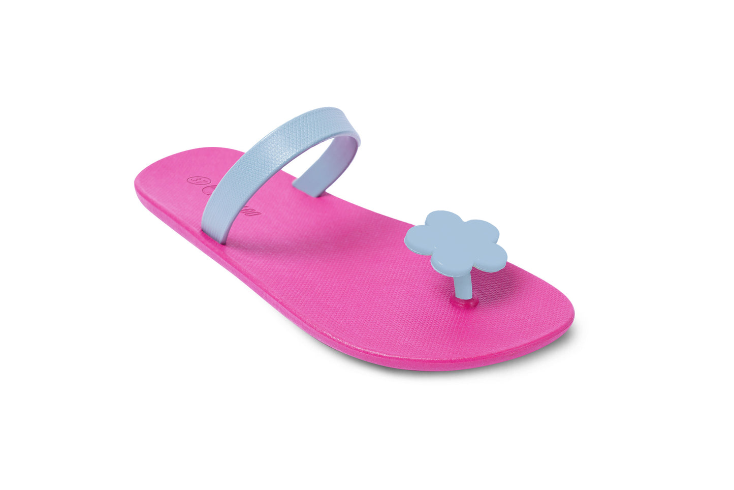 Poppi Flora Pink Sole Grey Strap