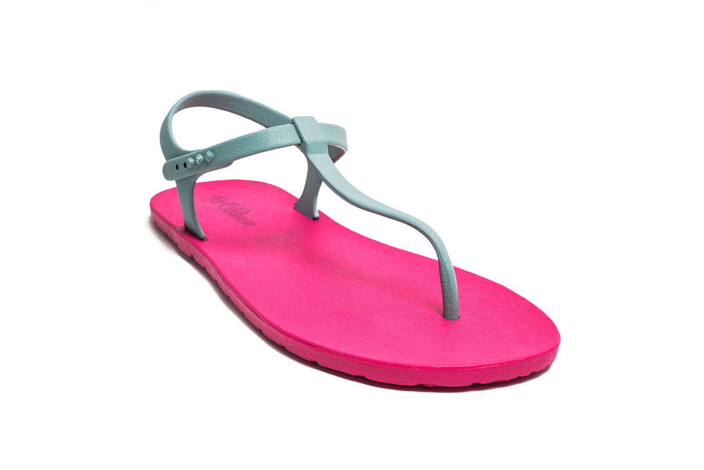 Saily Pink Sole Grey Strap