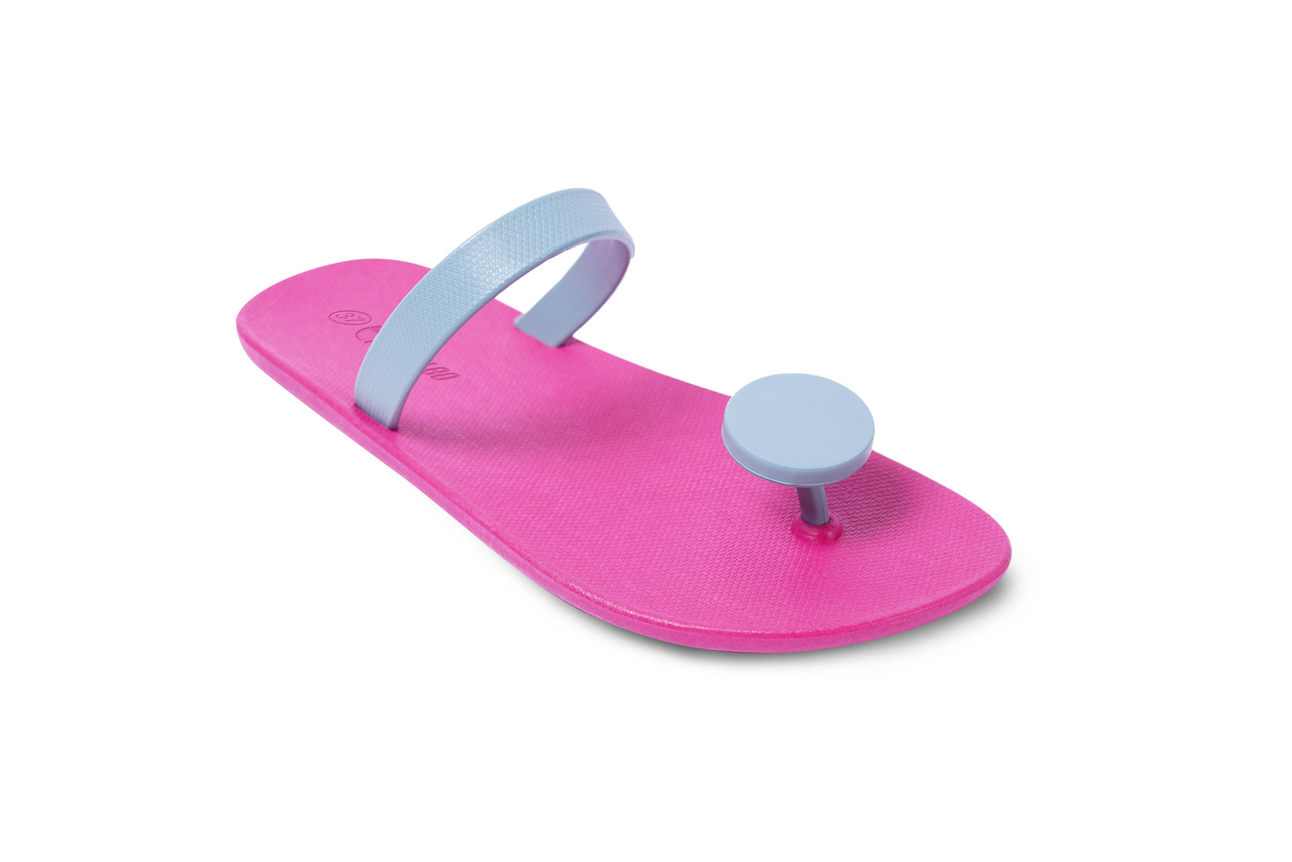 Poppi Dot Pink Sole Grey Strap