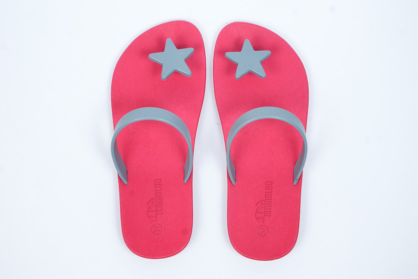 Poppi Star Pink Sole Grey Strap