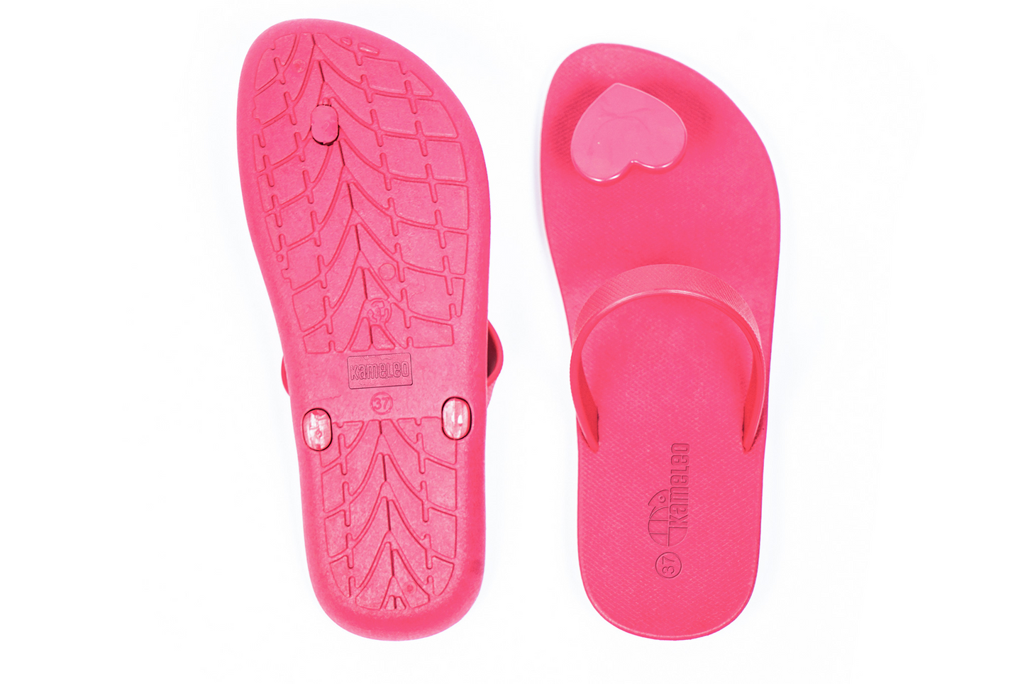Poppi Heart Pink Sole Pink Strap