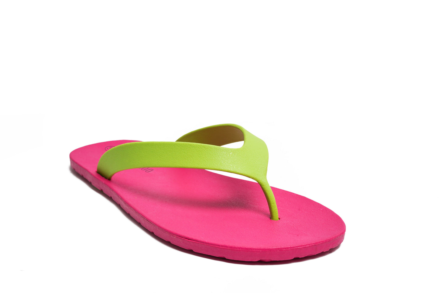 Flippy Pink Sole Lime Strap