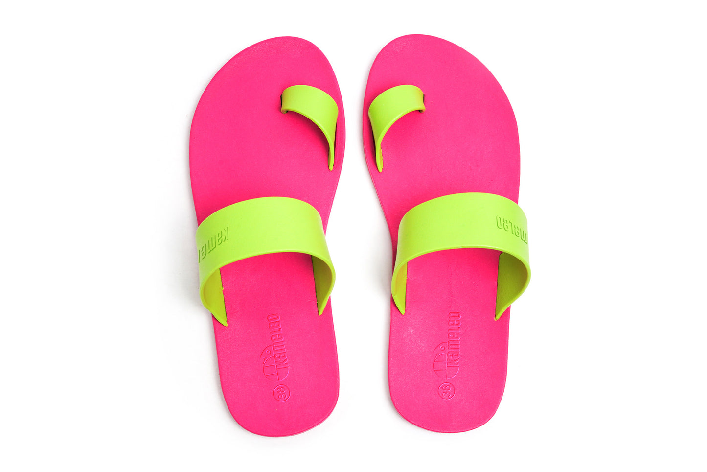 Pop Thumb Pink Sole Lime Strap