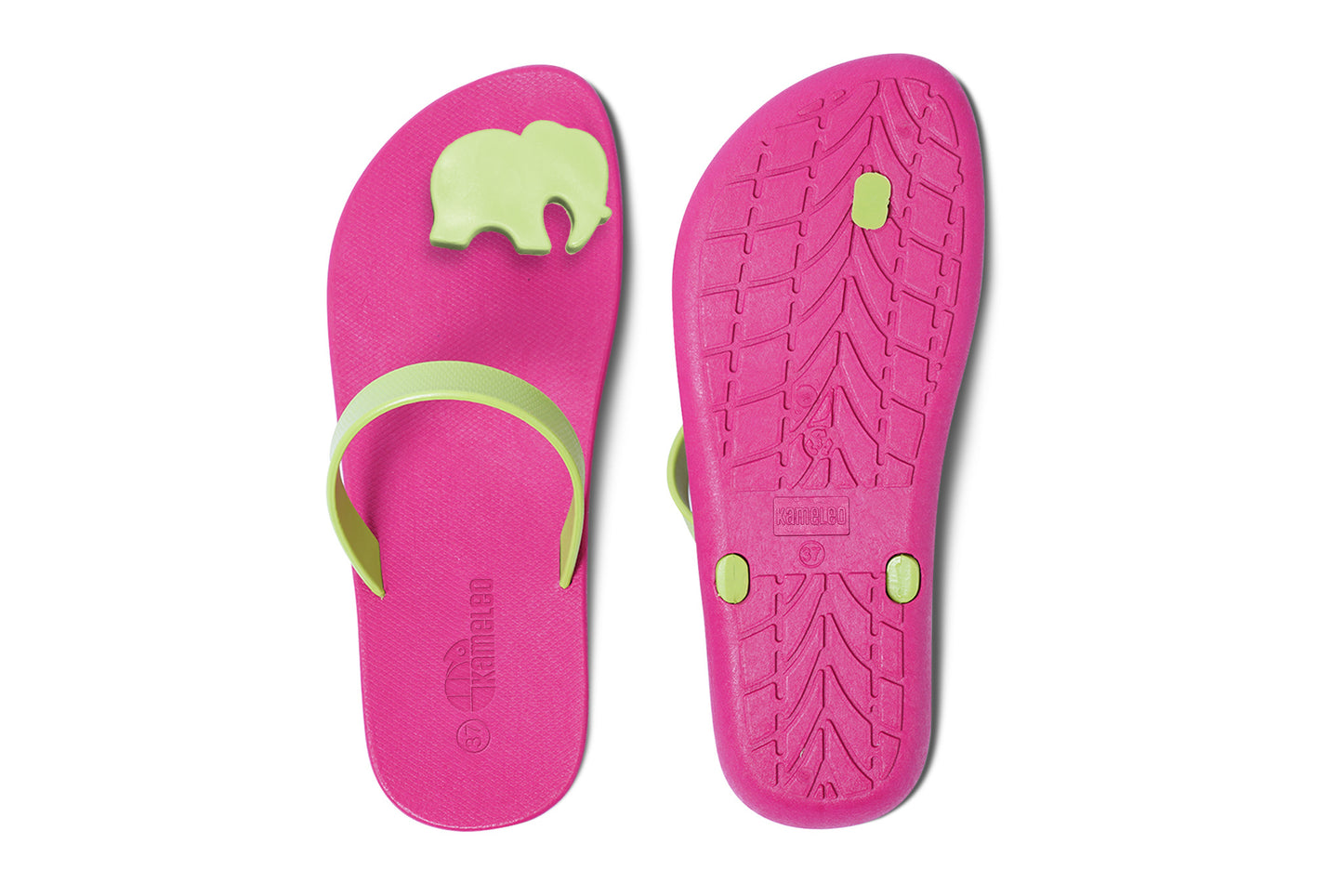 Poppi Ellie Pink Sole Lime Strap