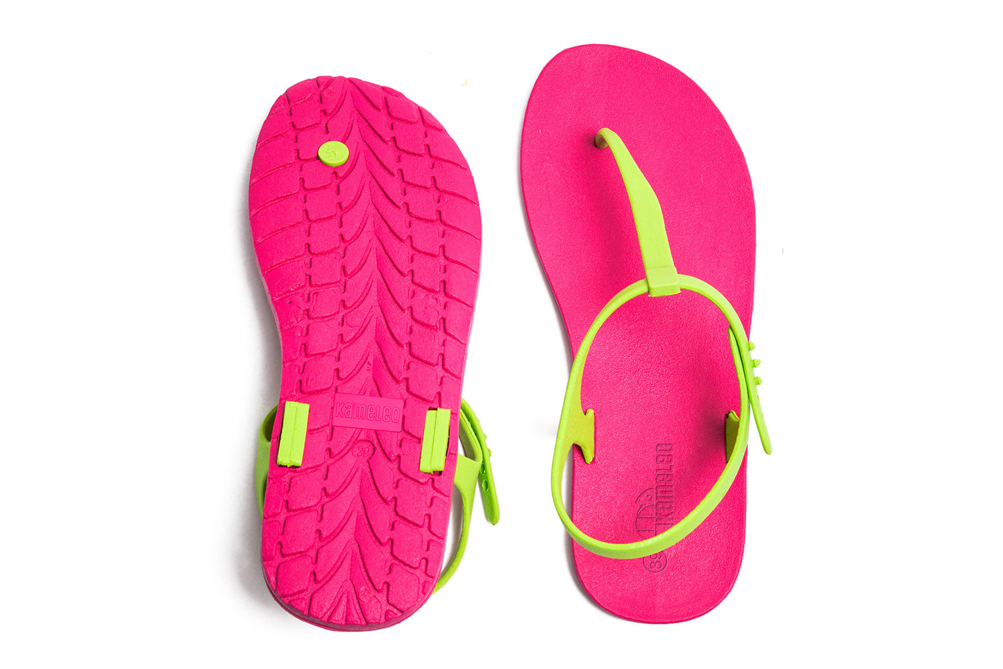 Saily Pink Sole Lime Strap