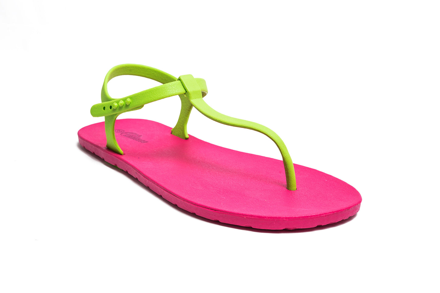 Saily Pink Sole Lime Strap