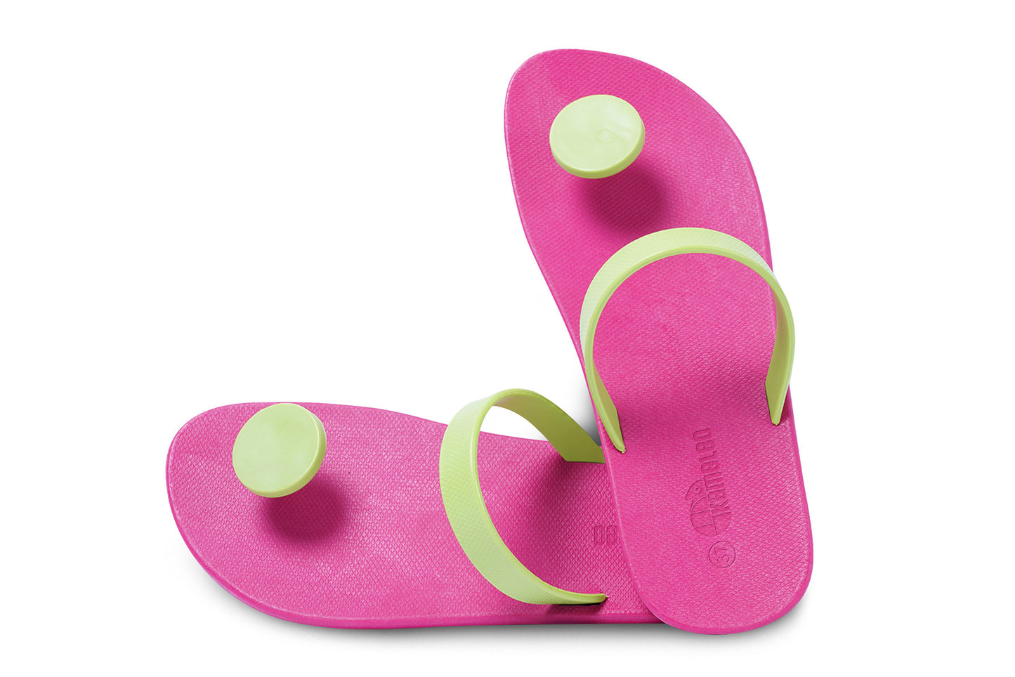 Poppi Dot Pink Sole Lime Strap