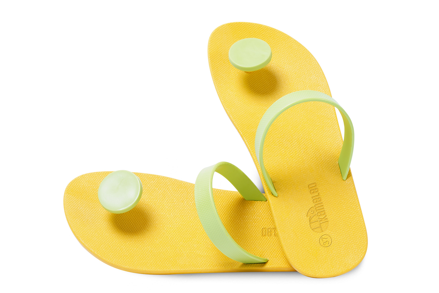 Poppi Dot Yellow Sole Lime Strap