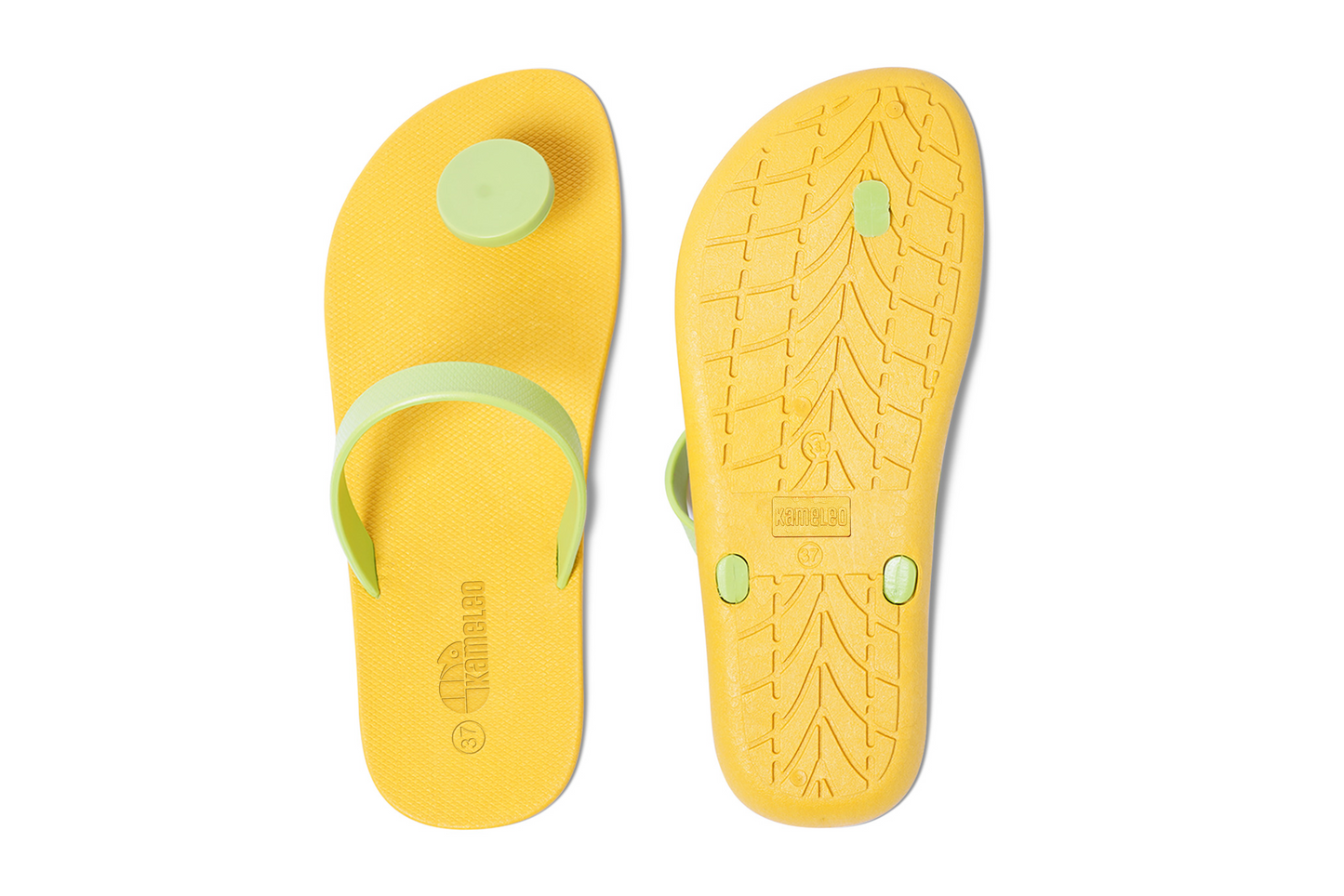 Poppi Dot Yellow Sole Lime Strap