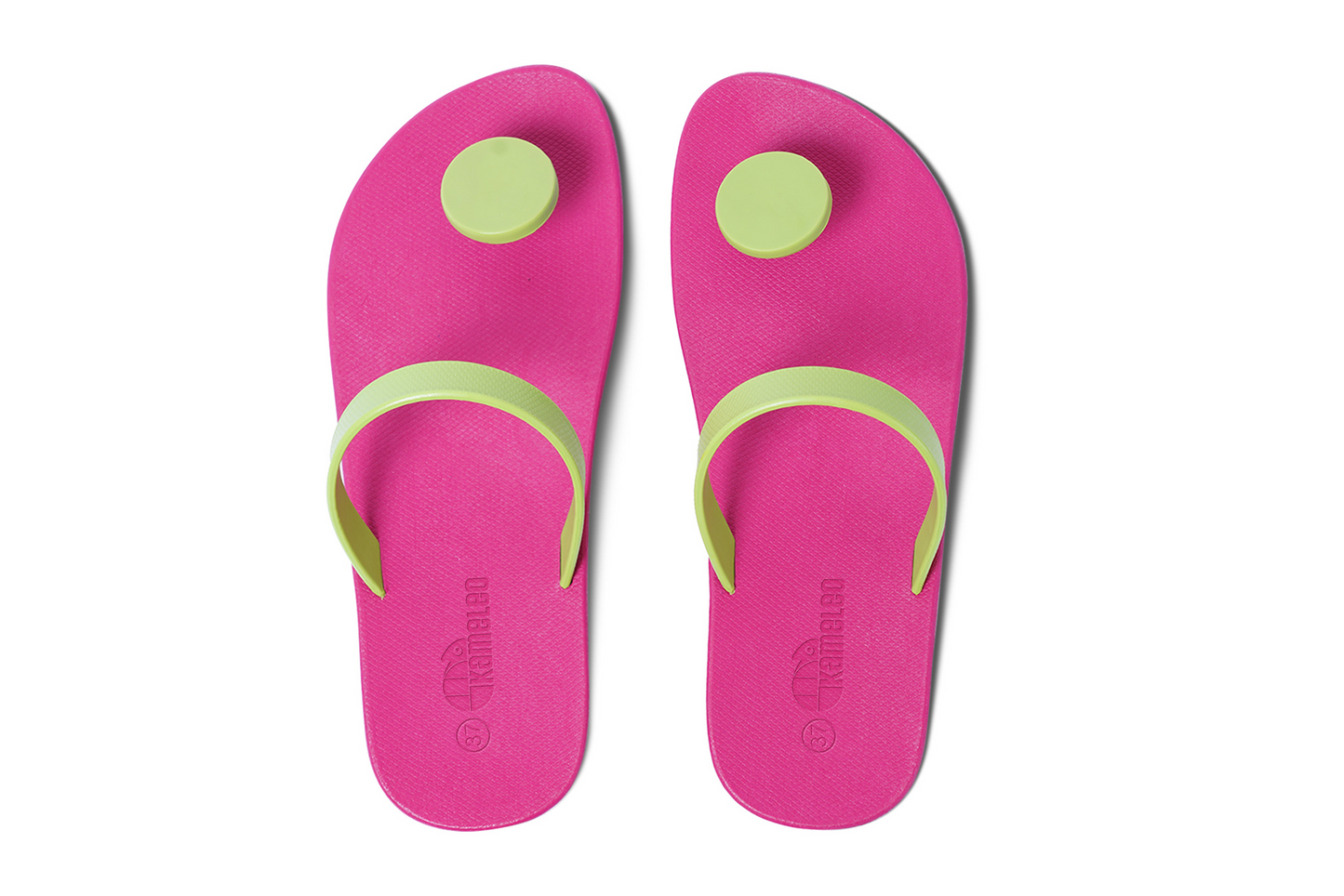 Poppi Dot Pink Sole Lime Strap