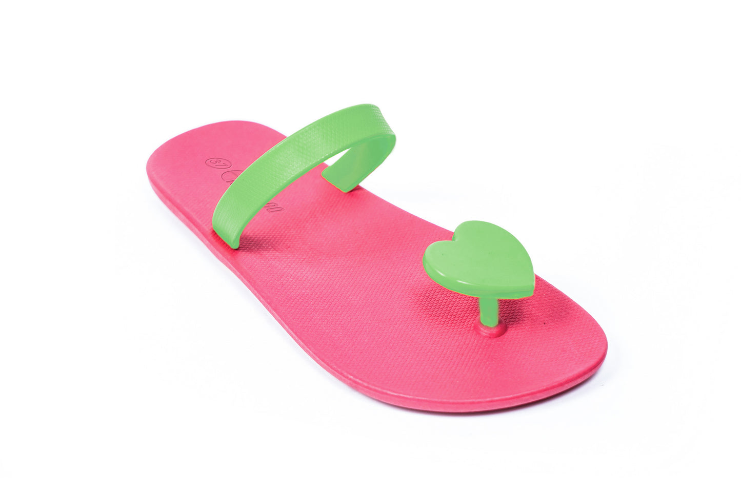 Poppi Heart Pink Sole Lime Strap