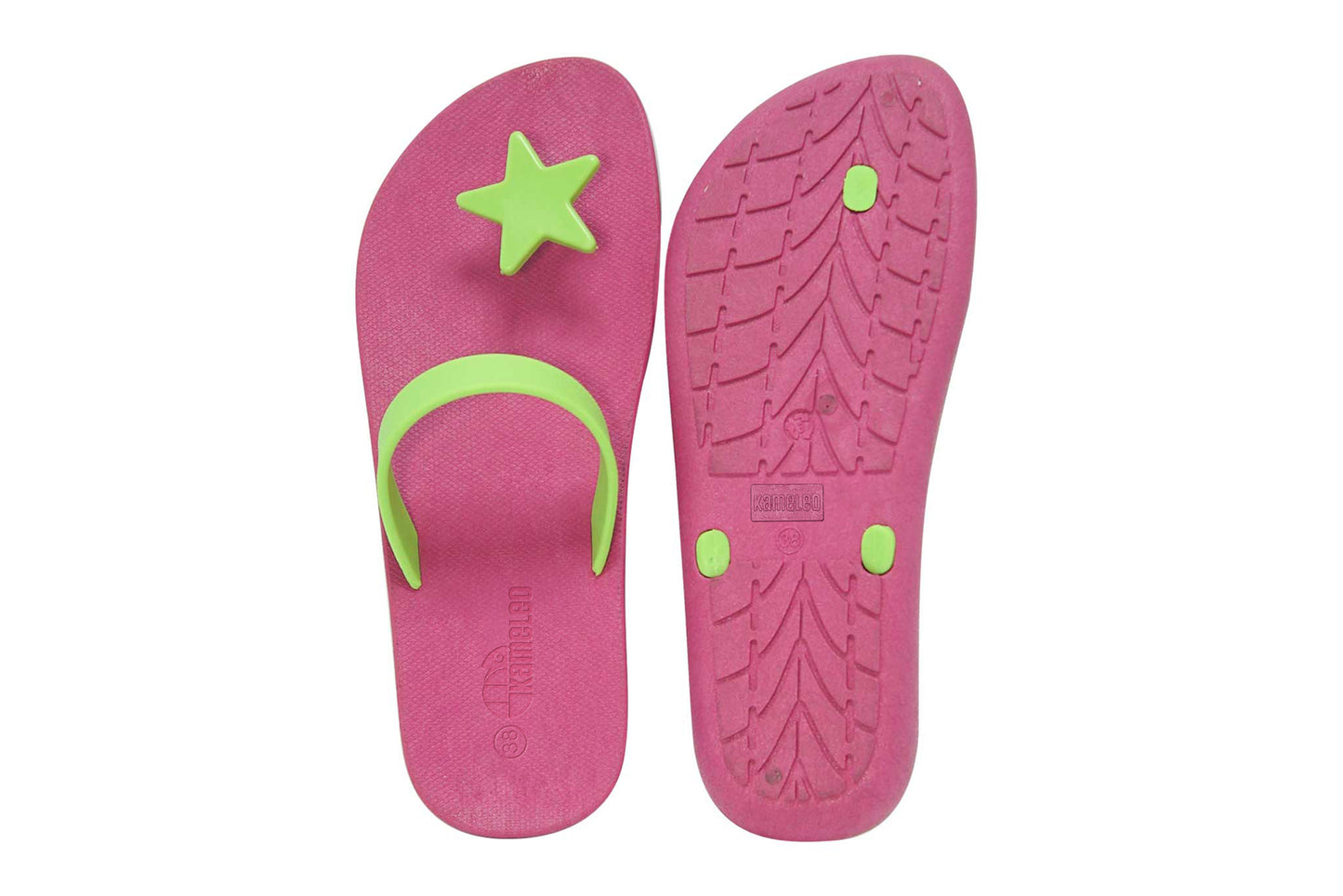 Poppi Star Pink Sole Lime Strap