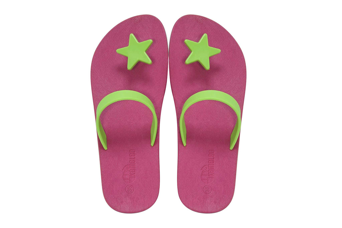 Poppi Star Pink Sole Lime Strap