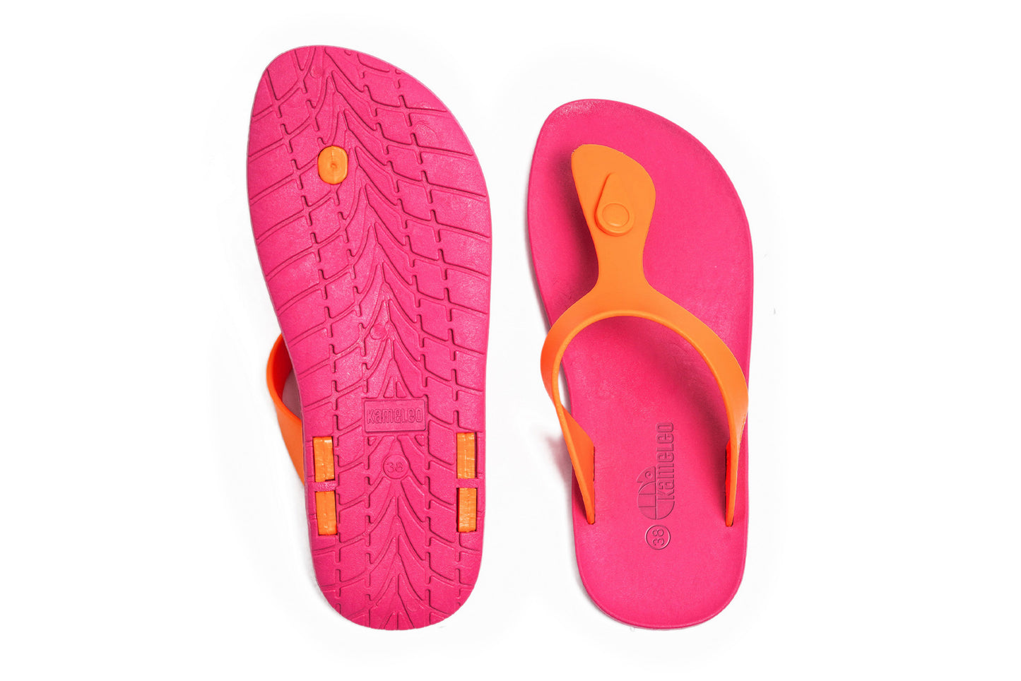 Candy Pink Sole Orange Strap