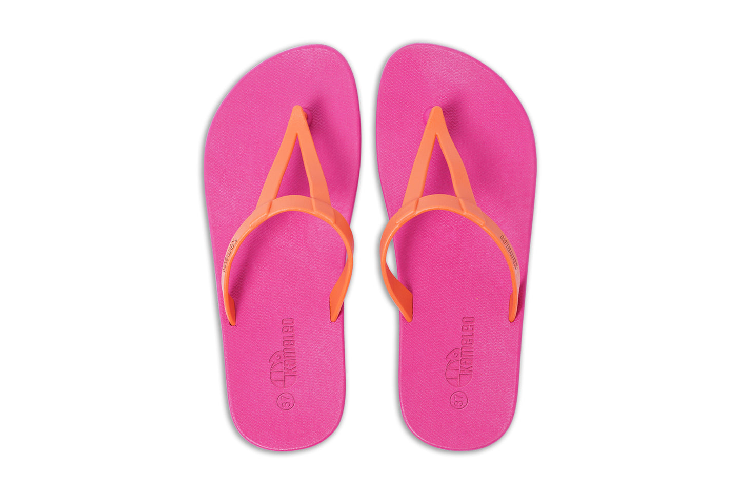 Eiffel Pink Sole Orange Strap
