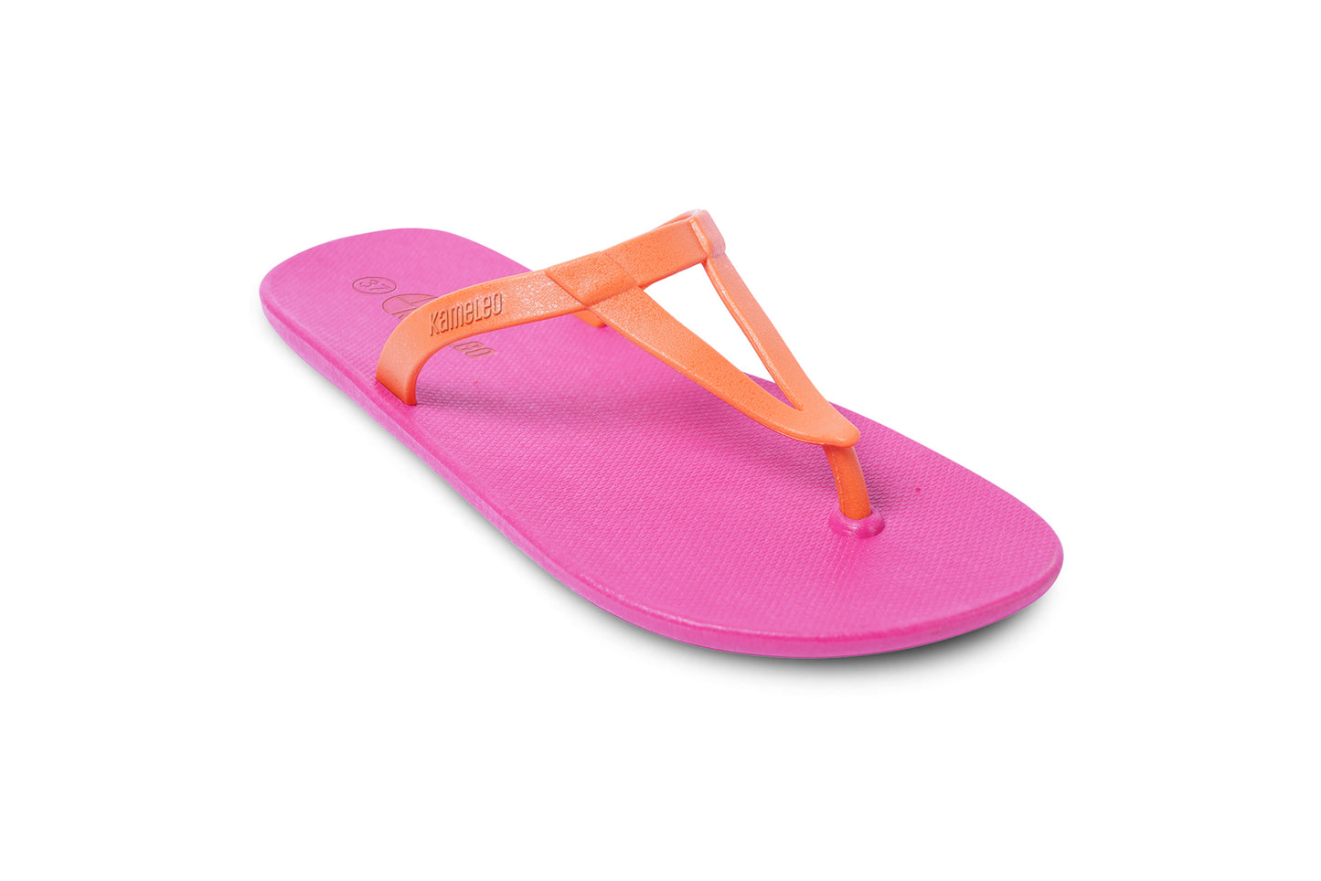 Eiffel Pink Sole Orange Strap