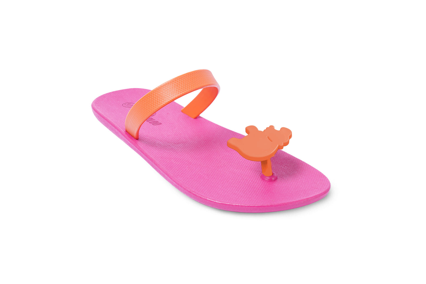 Poppi Hippo Pink Sole Orange Strap