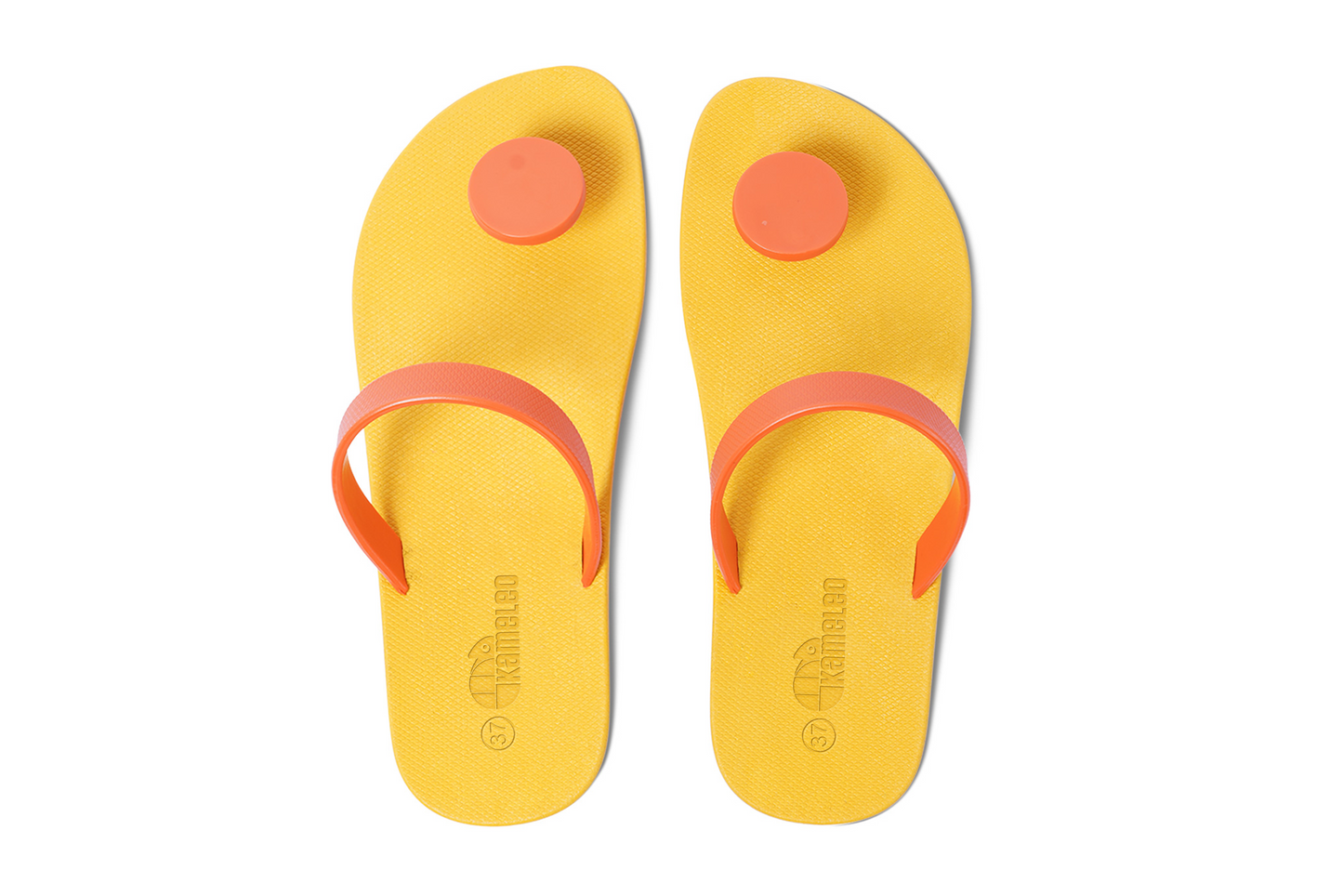 Poppi Dot Yellow Sole Orange Strap