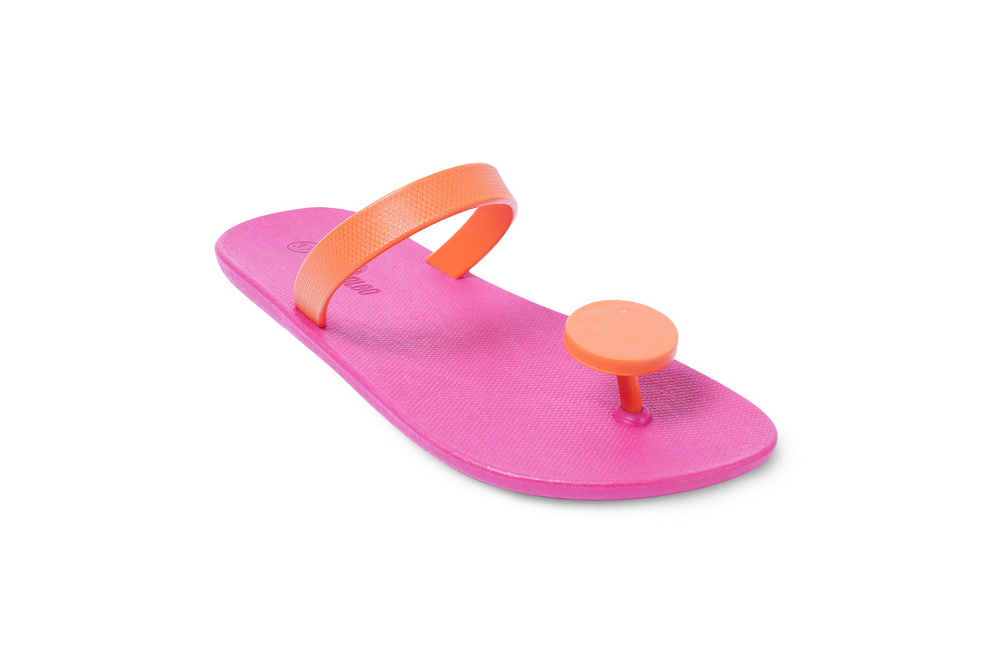 Poppi Dot Pink Sole Orange Strap