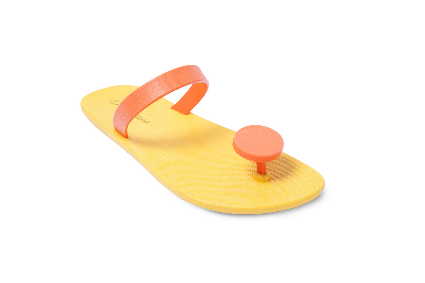 Poppi Dot Yellow Sole Orange Strap
