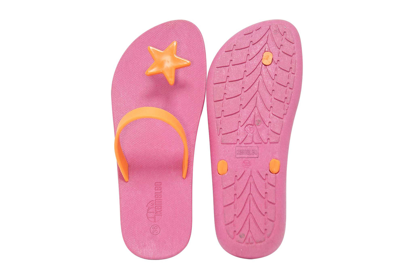 Poppi Star Pink Sole Orange Strap