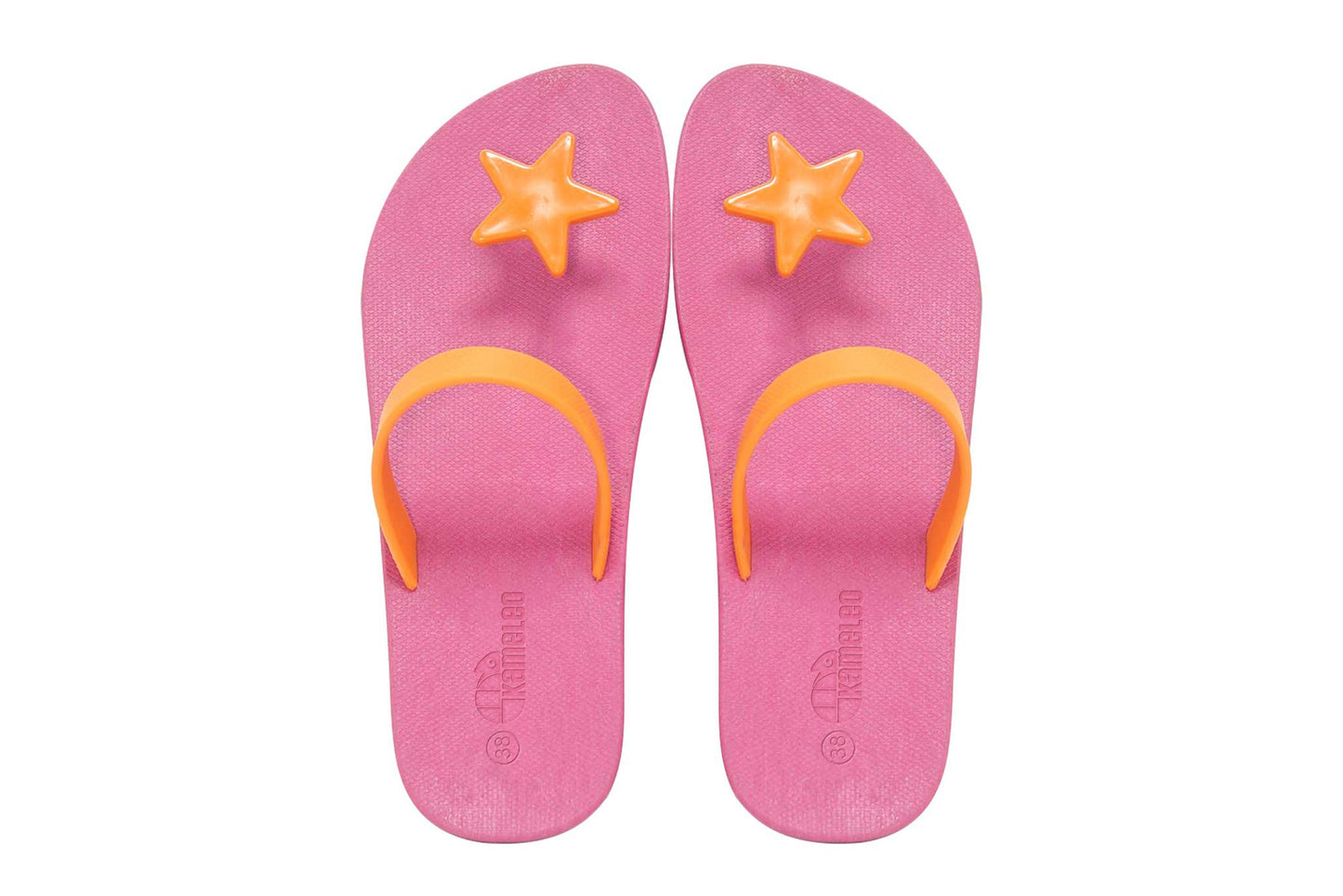 Poppi Star Pink Sole Orange Strap