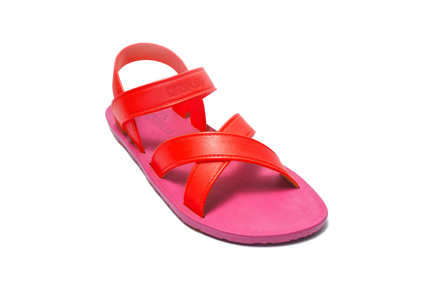 Cross Plus Kids Pink Sole Red Strap