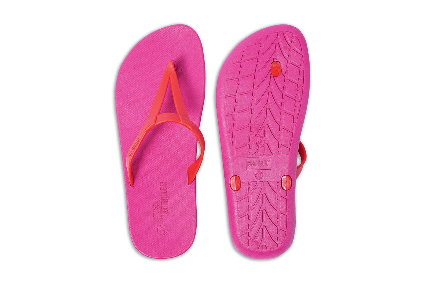 Eiffel Pink Sole Red Strap