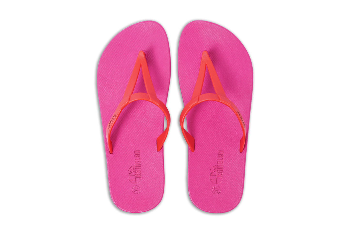 Eiffel Pink Sole Red Strap