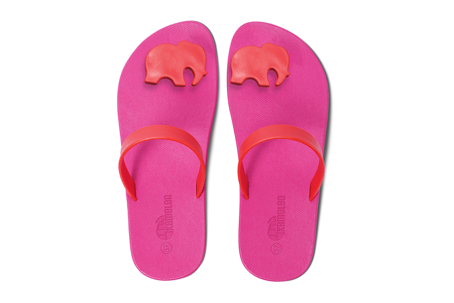Poppi Ellie Pink Sole Red Strap