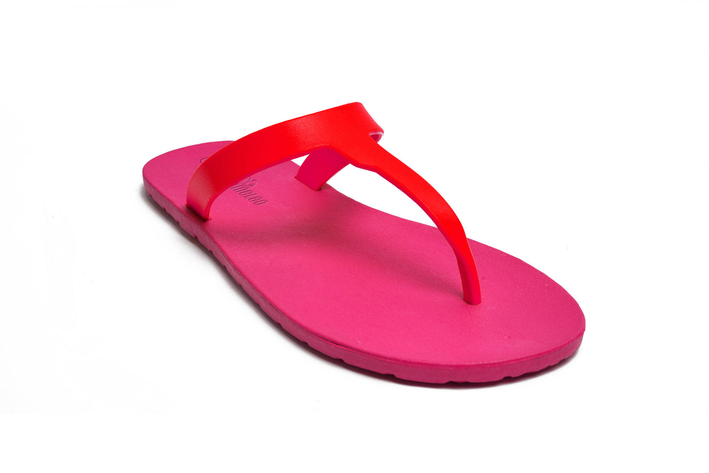Thongs Pink Sole Red Strap