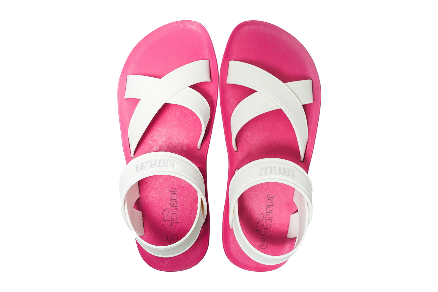 Cross Plus Pink Sole White Strap