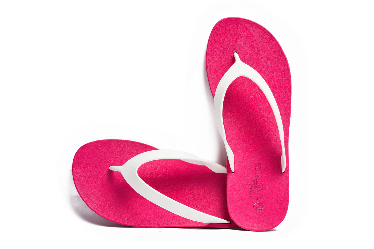 Flippy Pink Sole White Strap
