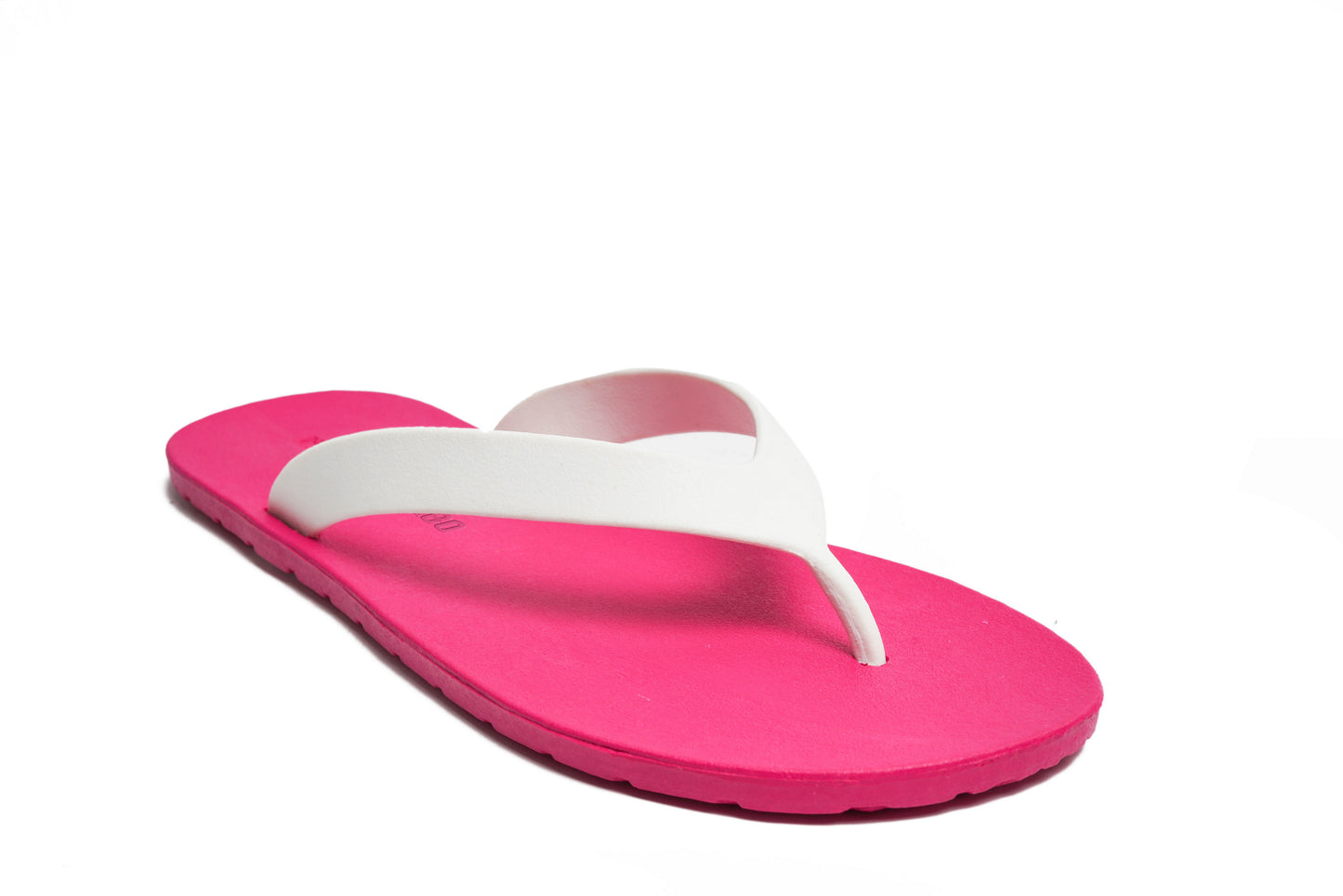 Flippy Pink Sole White Strap