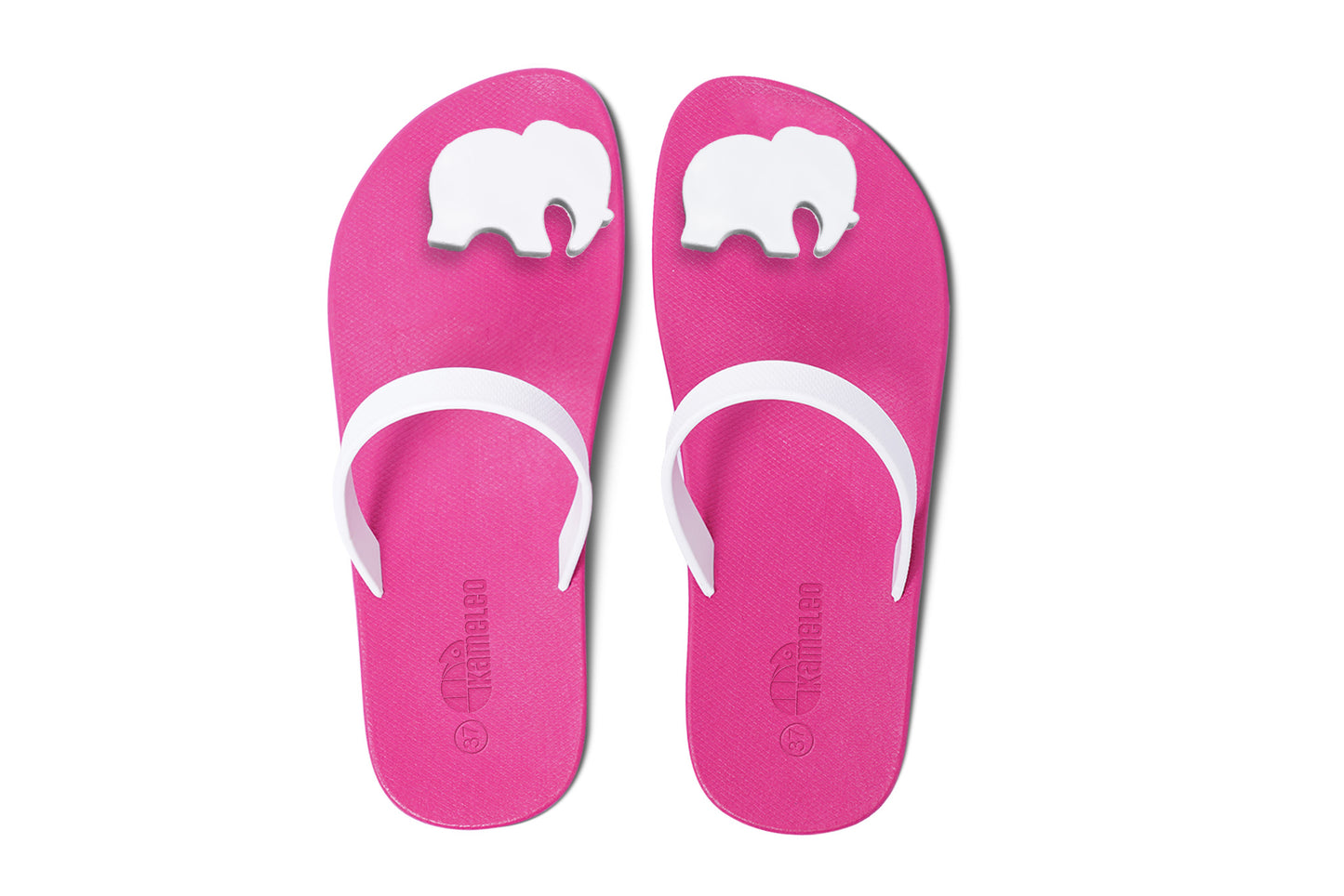 Poppi Ellie Pink Sole White Strap