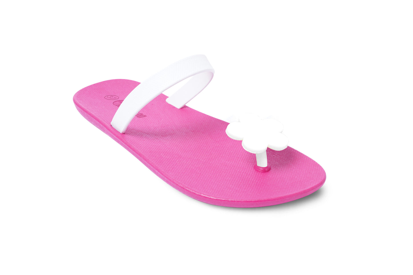Poppi Flora Pink Sole White Strap