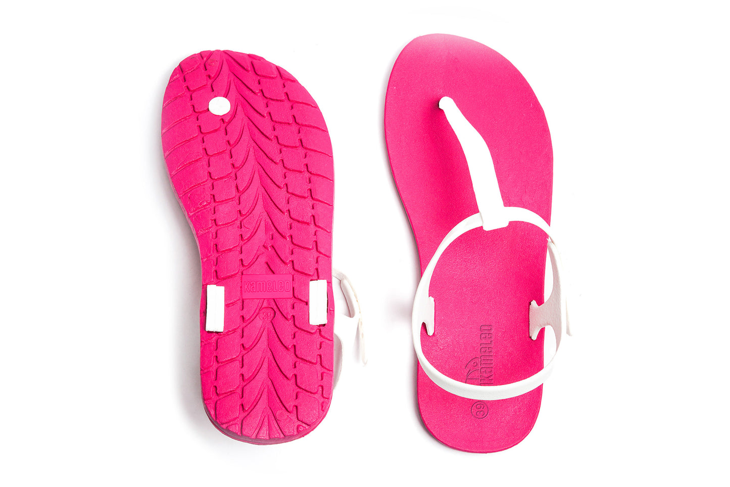 Saily Pink Sole White Strap